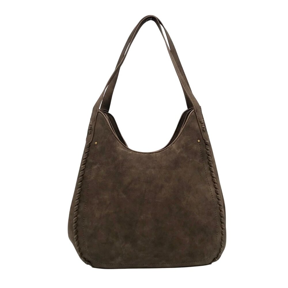 Style & Co Chocolate Whip-Stitch Soft 4-Poster Tote